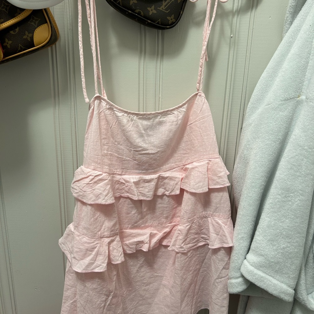 edikted NWT mini dress pink ruffles